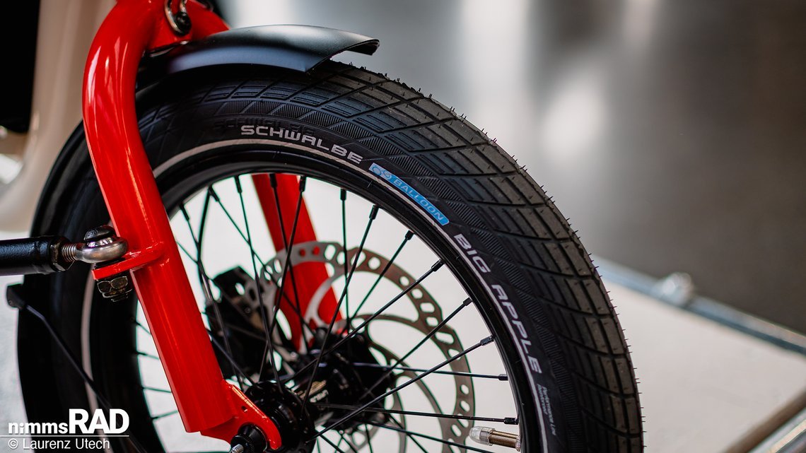 Die Reifen von Schwalbe reihen sich ein, in eine lange Liste von europäischen Parts am nachhaltigen Muli EU.